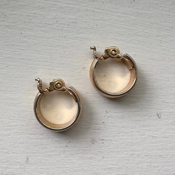Monet Goldtone Hoop Clip-On Earrings - Picture 4 of 9